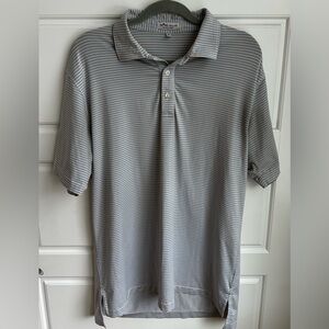 Peter Millar Hales Stripe Performance Polo Size Medium
